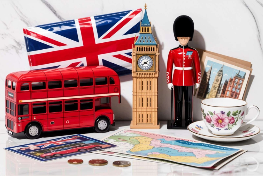 Những món quà lưu niệm gắn liền với hình ảnh của nước Anh