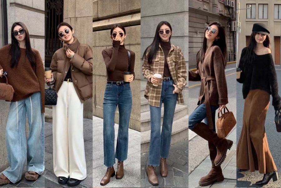 Kết hợp quần jeans áo len hoặc váy dài cùng giày boot tạo điểm nhấn cho outfit của bạn