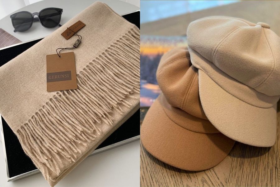 Đừng quên mang theo kính râm khăn choàng và mũ để giữ ấm và tạo điểm nhấn cho trang phục của bạn