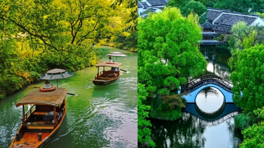 Công viên quốc gia Đầm lầy Xixi là khu vực đầm lầy quốc gia đầu tiên và duy nhất ở Trung Quốc, nằm ở phía Tây Hàng Châu