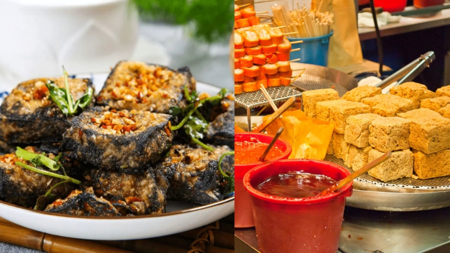 Đậu phụ thối Hàng Châu là một món ăn Hàng Châu đường phố đặc trưng, nổi tiếng với mùi hương "khó cưỡng"