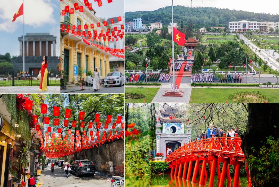Khung cảnh rực rỡ của Hà Nội mỗi khi ngày Lễ Quốc Khánh đến gần