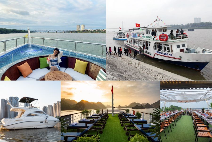 Trải nghiệm đi du thuyền dọc theo sông Hồng