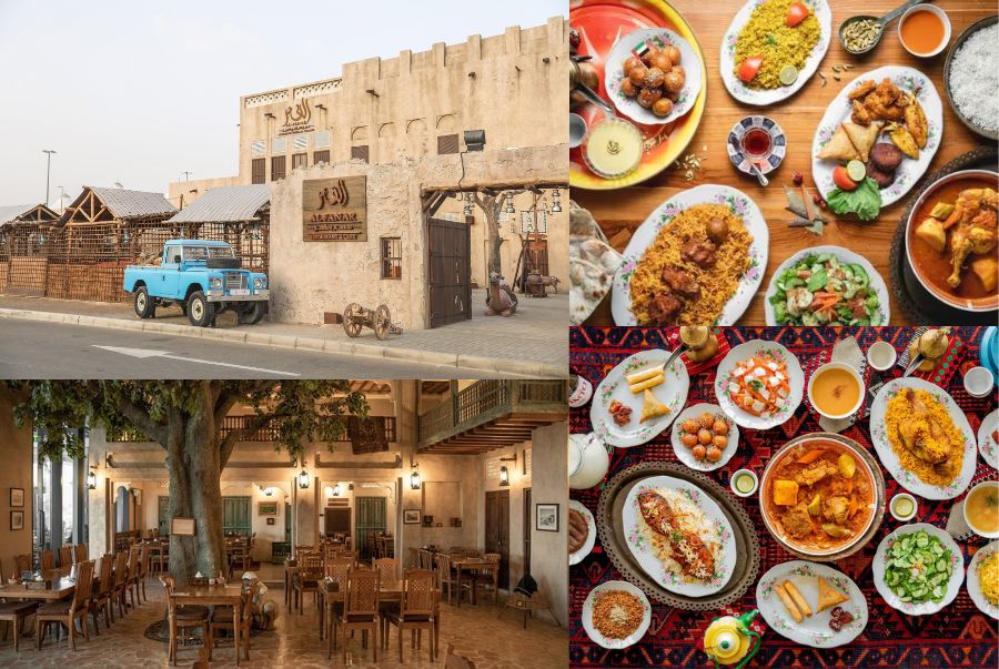 Nhà hàng Al Fanar Restaurant & Café là điểm đến lý tưởng để thưởng thức văn hóa ẩm thực truyền thống Dubai