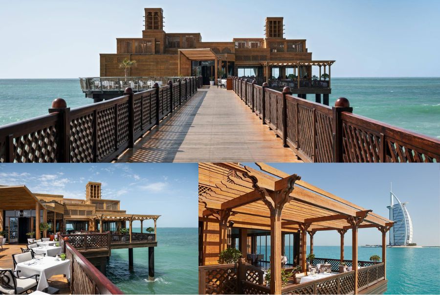 Pierchic là một nhà hàng mang đến tầm nhìn ngoạn mục hướng thẳng về khách sạn biểu tượng Burj Al Arab