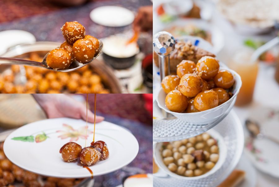 Những viên Luqaimat tròn đầy được ví như “biểu tượng ngọt ngào” trong nền ẩm thực Trung Đông