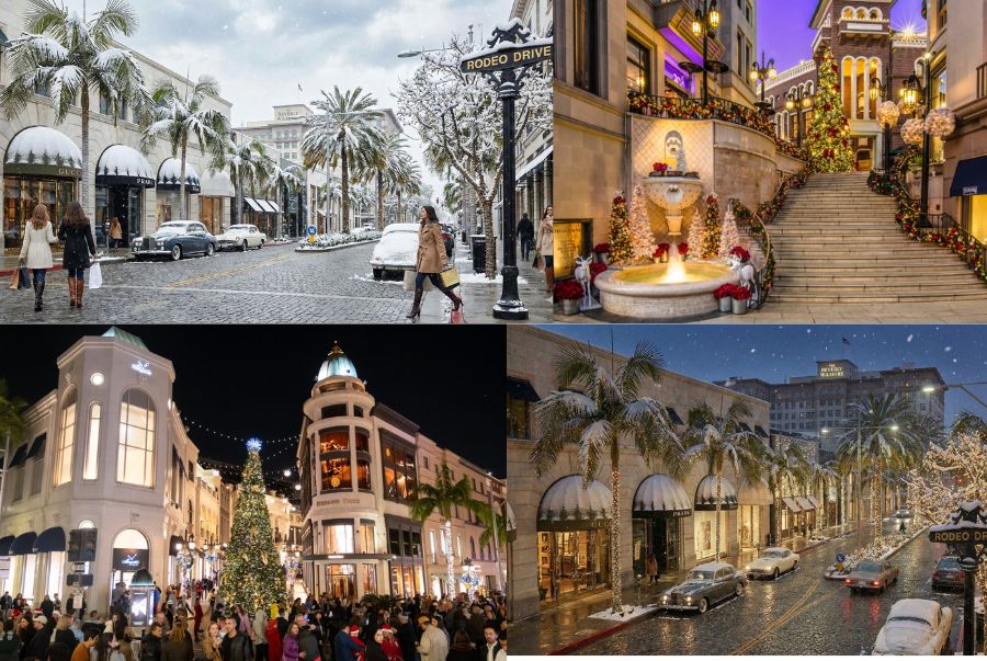 Mùa đông tại Beverly Hills mang vẻ đẹp vô cùng yên bình