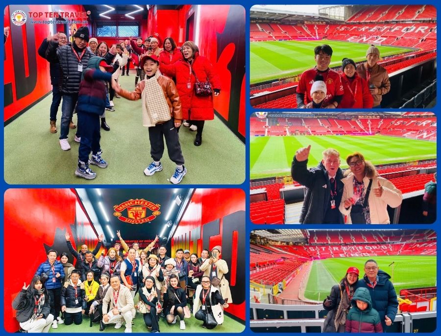 Đoàn khách Top Ten Travel trên hành trình khám phá các địa điểm du lịch đẹp tại Manchester