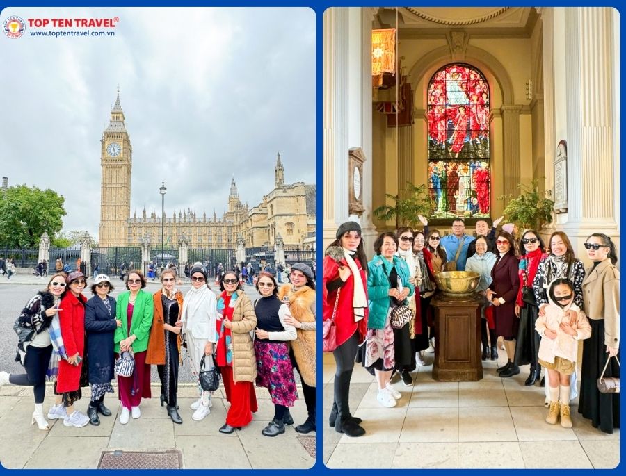 Các hoạt động tham quan hấp dẫn trên hành trình tour Anh Quốc