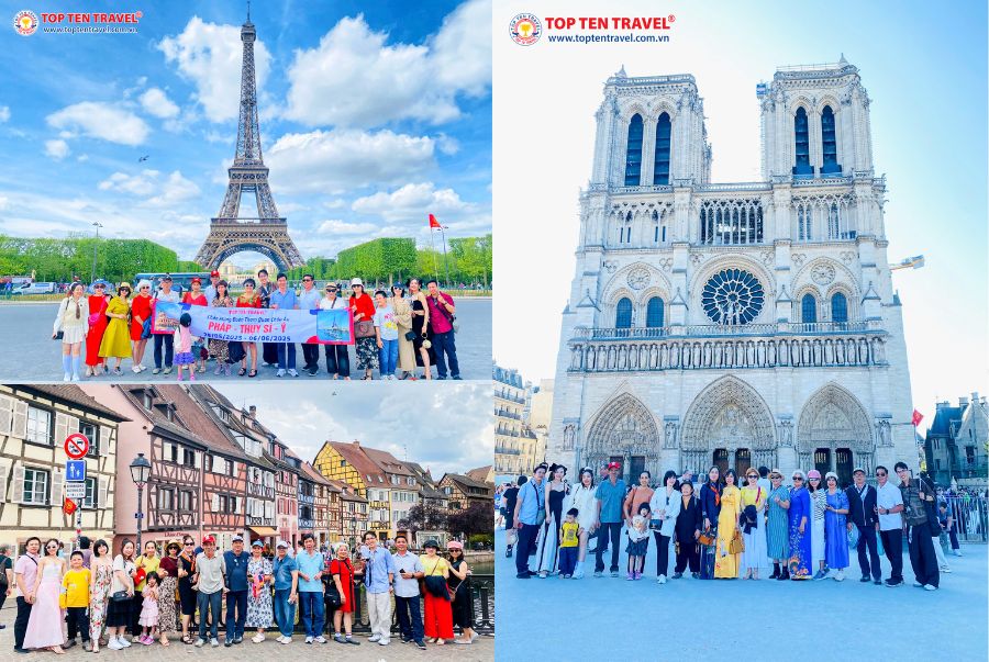 Đoàn khách Top Ten Travel khám phá cảnh đẹp của trời Âu mỗi khi mùa hè gõ cửa