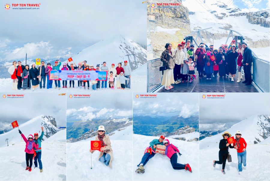 Đoàn khách Top Ten Travel khám phá nóc nhà Châu Âu