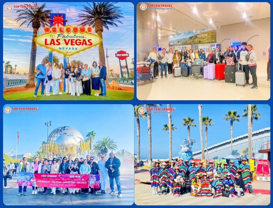 Đoàn Khách Top Ten Travel tới khám phá các địa điểm du lịch nổi tiếng tại Mỹ
