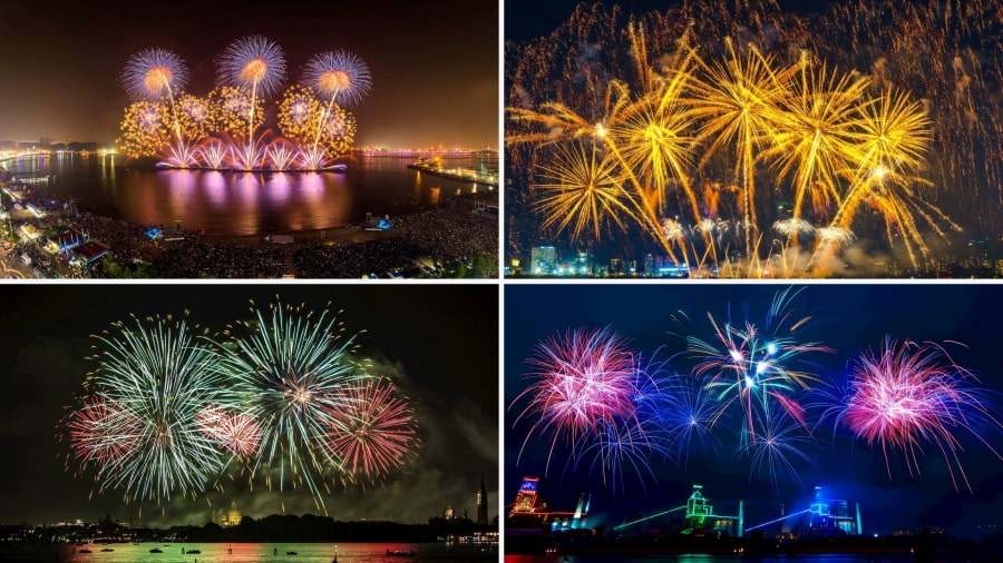 Lễ hội pháo hoa Pohang bừng sáng với những màn trình diễn pháo hoa nghệ thuật đầy màu sắc và ấn tượng