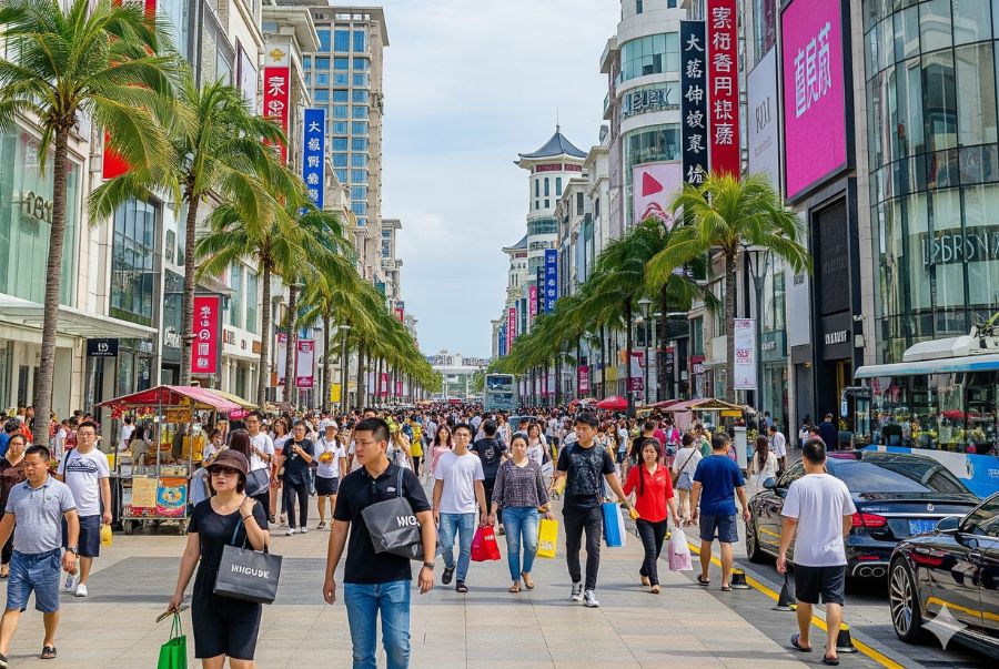 Các trải nghiệm mua sắm tại những con phố sầm uất tại Đảo Hải Nam