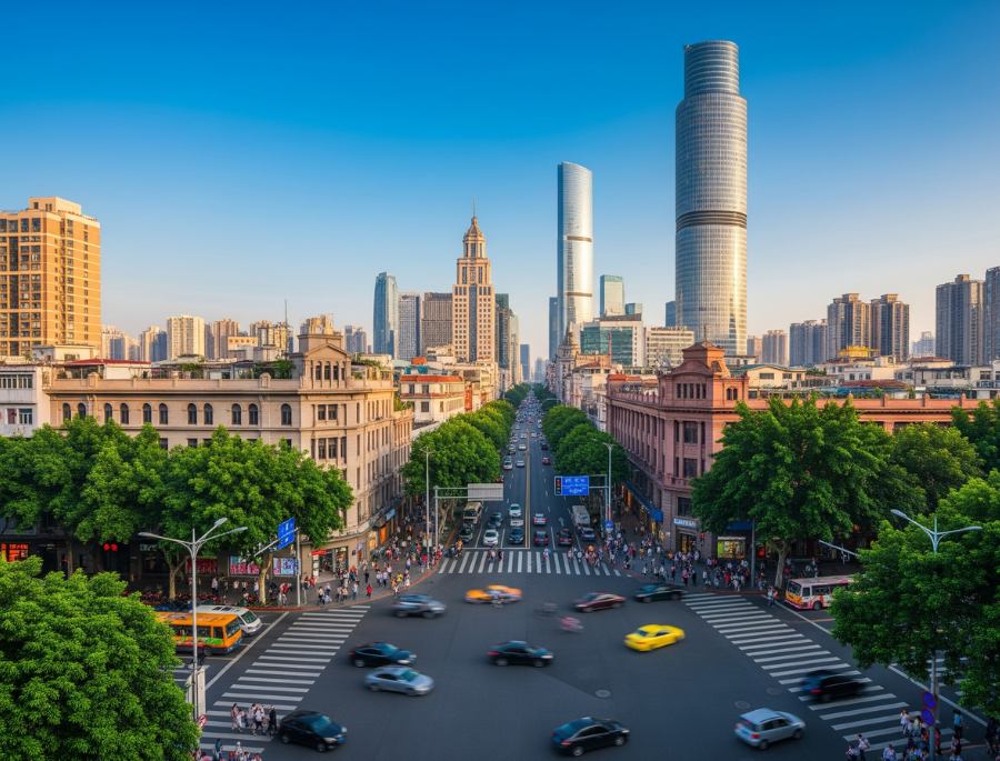 Đại lộ Trung Sơn là một con đường sầm uất có nguồn gốc lâu đời tại Quảng Châu Trung Quốc