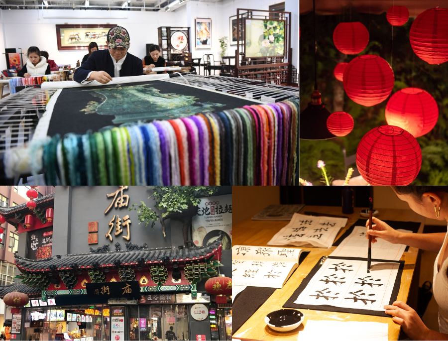 Một số các cửa hàng thủ công và điểm đến nghệ thuật tại đại lộ Trung Sơn