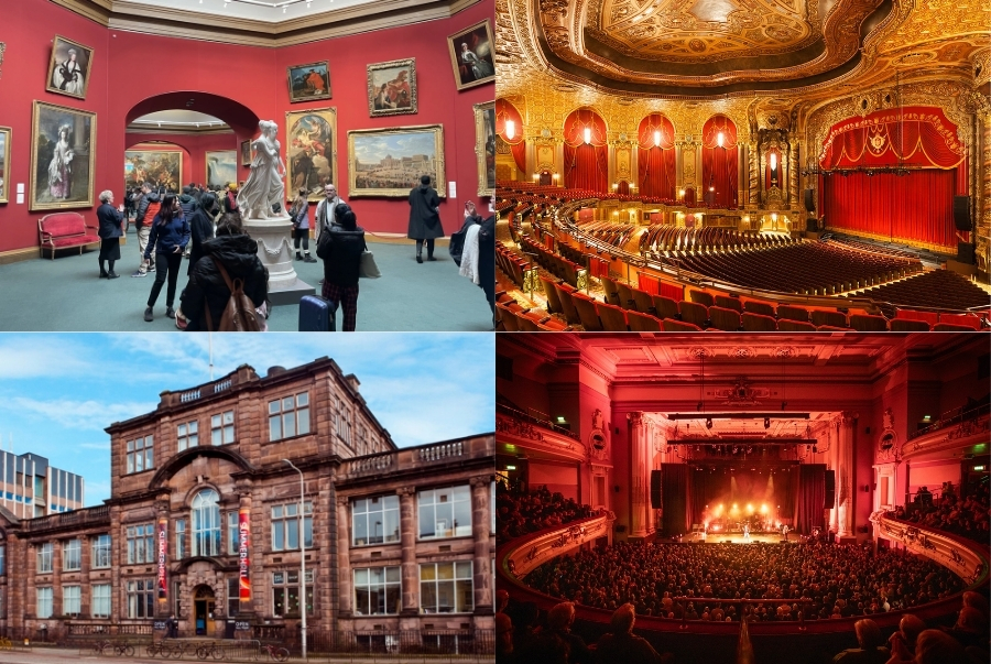 Du khách có thể thưởng thức những buổi hòa nhạc và triển lãm độc đáo khi thu về