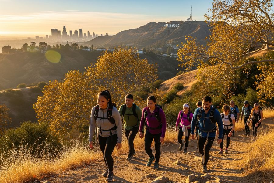 Runyon Canyon từ lâu đã ghi dấu ấn với đông đảo du khách với các hoạt động trekking nhẹ nhàng