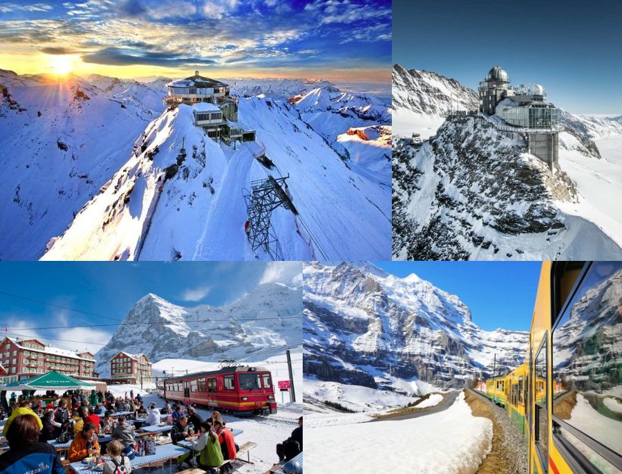 Những điểm tham quan nổi bật tại khu vực núi tuyết Jungfraujoch