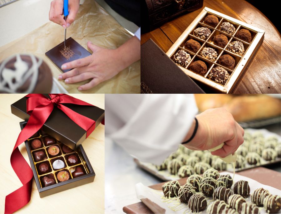 Được tự tay làm những chiếc socola là trải nghiệm vô cùng thú vị dành riêng cho khách đi tour du lịch Thụy Sĩ