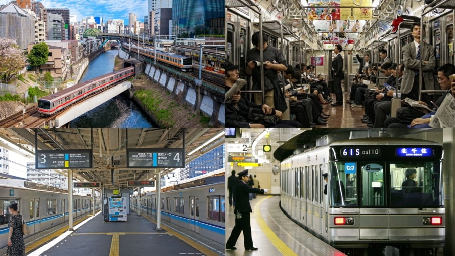 Tàu điện ngầm không chỉ là phương tiện di chuyển mà còn là một phần không thể thiếu trong cuộc sống hàng ngày và trải nghiệm thú vị tại Tokyo