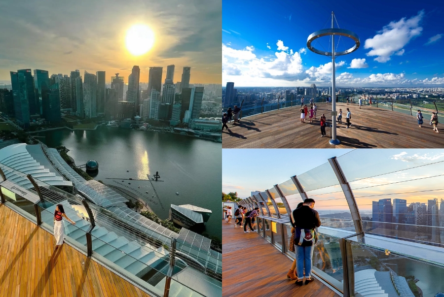 SkyPark là đài quan sát nằm trên tầng thượng của Marina Bay Sands