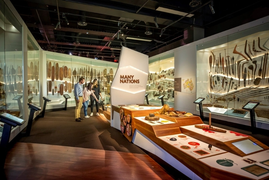 Không gian tôn vinh văn hóa thổ dân Úc với hiện vật và những câu chuyện ngàn năm lịch sử