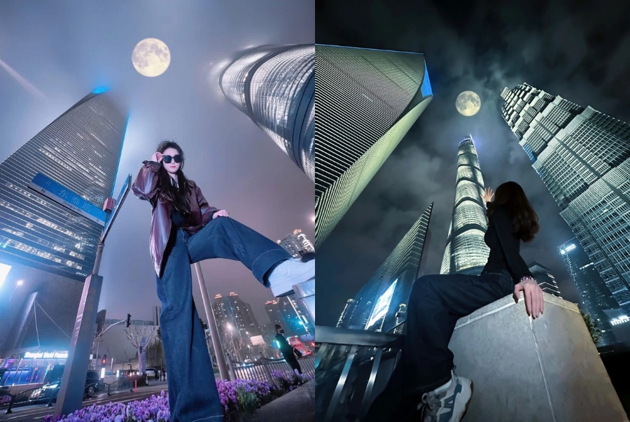 Góc chụp hot hit tại khu tài chính Lục Gia Chuỷ