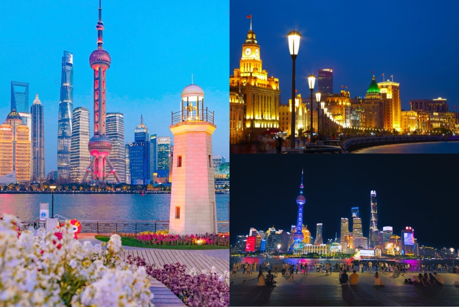 Khung cảnh lung linh của bến Thượng Hải khi về đêm