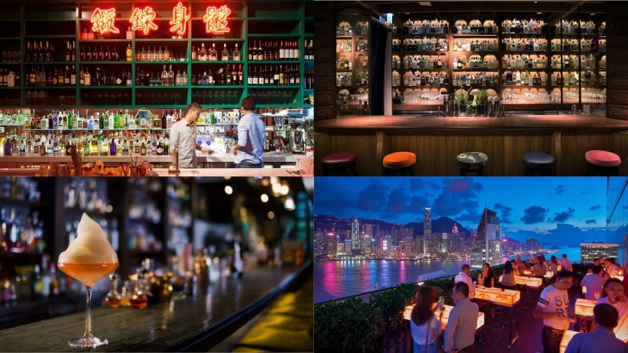 Các quán bar rooftop là điểm đến lý tưởng để cho một buổi tối lãng mạn tại Hồng Kông