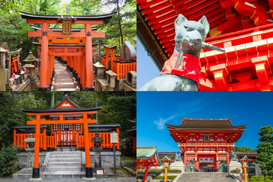 Ngôi đền thờ thần Inari là vị thần gắn liền với mùa màng, với sự no đủ và phồn vinh