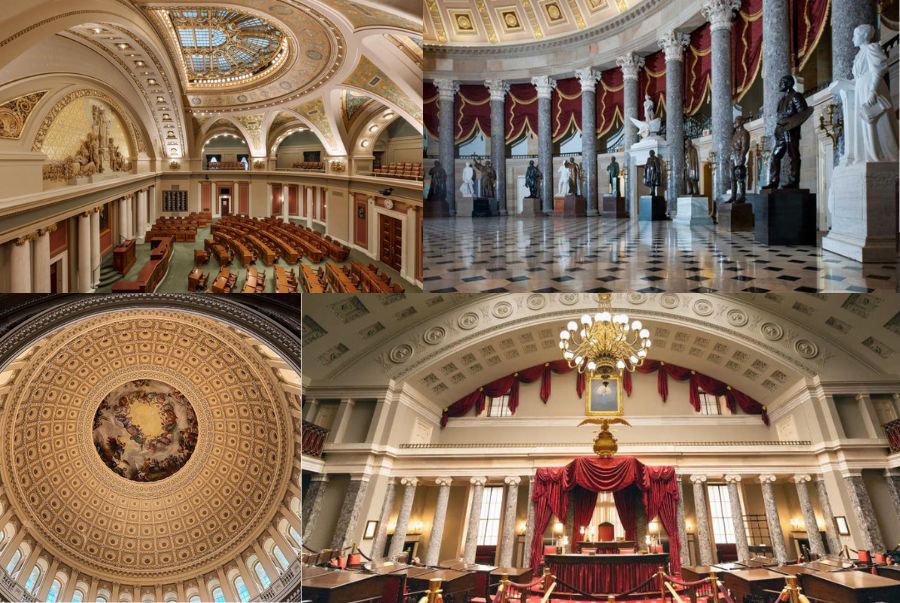 Đặc điểm kiến trúc độc đáo của Điện Capitol Mỹ 