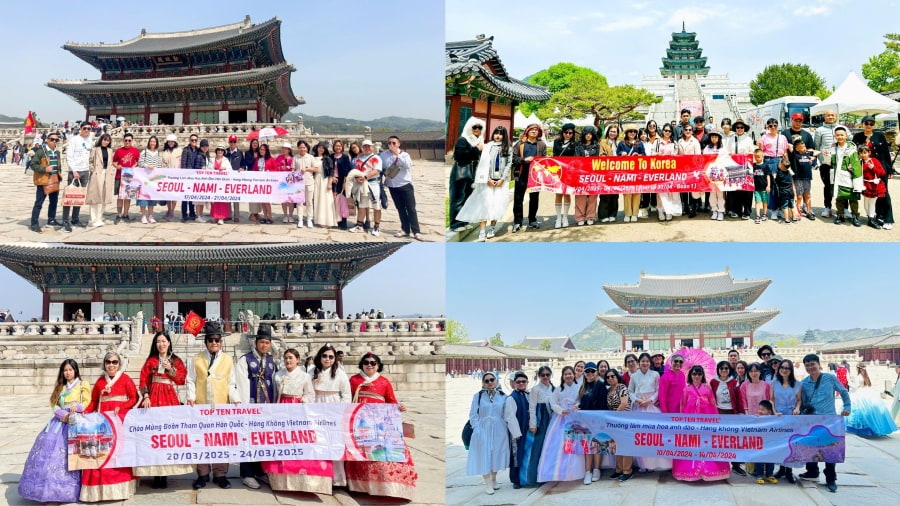 Những tour du lịch Hàn Quốc tại nhà Top Ten Travel đến tham quan cung điện Gyeongbokgung nổi tiếng tại Hàn Quốc