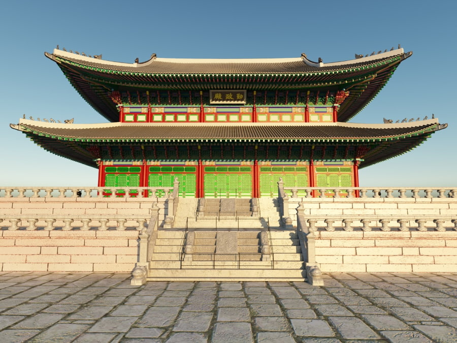 Geunjeongjeon là chính điện của cung điện, nơi diễn ra các sự kiện quan trọng nhất của triều đình