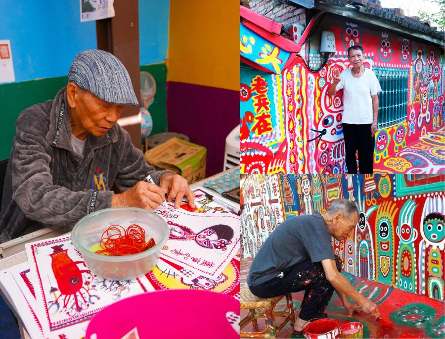 Ông Huang Yung-Fu - Người đã tô điểm sắc màu rực rỡ cho ngôi làng