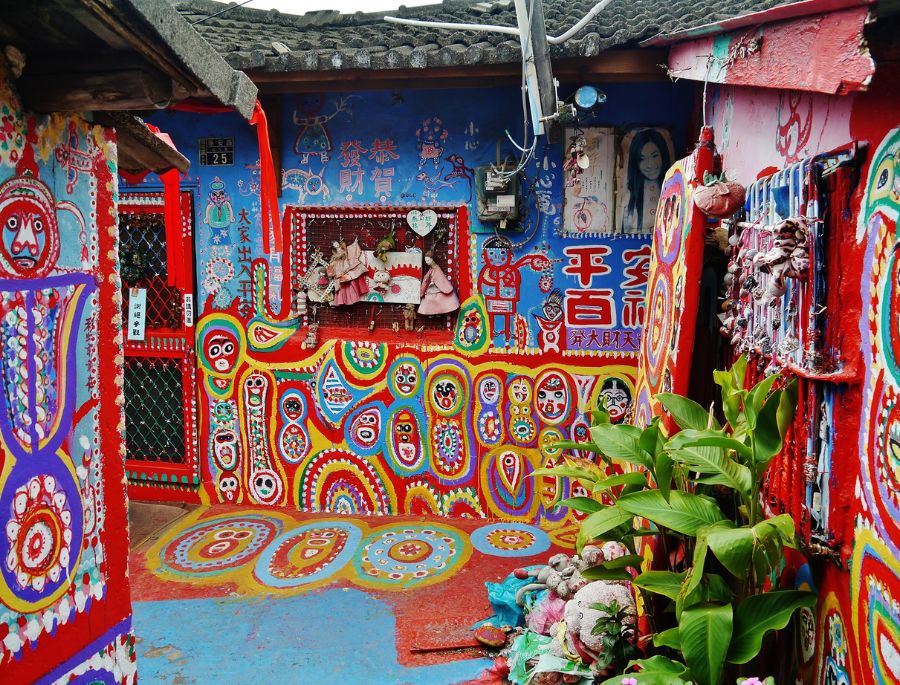 Từng chi tiết được khắc họa xinh xắn tại Làng Cầu Vồng 