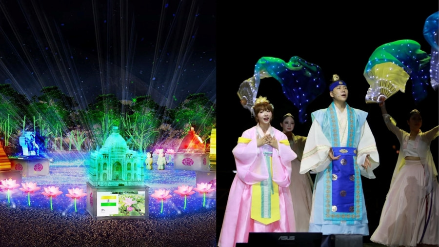 Lễ hội hoa sen Hàn Quốc là nơi hội tụ của nhiều loại hình nghệ thuật truyền thống Hàn Quốc