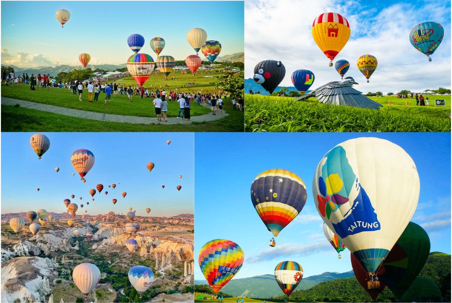 Những chiếc khinh khí cầu rực rỡ sắc màu tại lễ hội