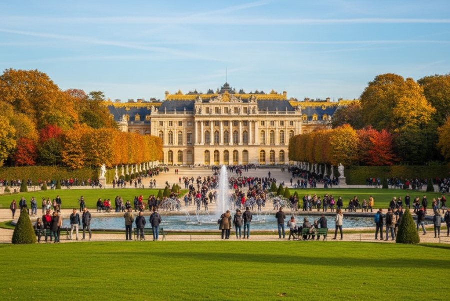  Versailles vào mùa thu quyến rũ với cung điện nguy nga và khu vườn ngập tràn sắc lá đổi màu