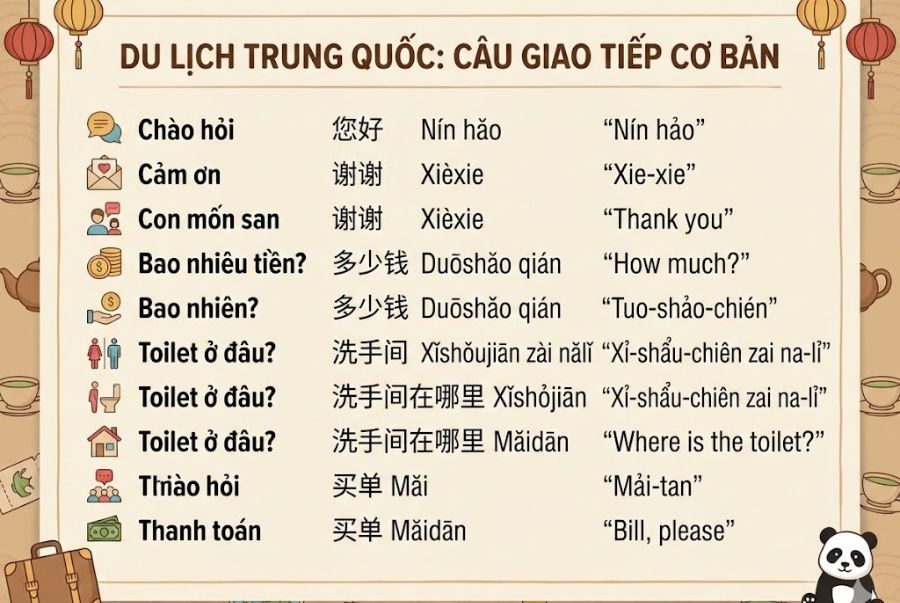 Một số các câu nói giao tiếp mà Bạn nên biết trước khi bắt đầu hành trình du lịch của mình