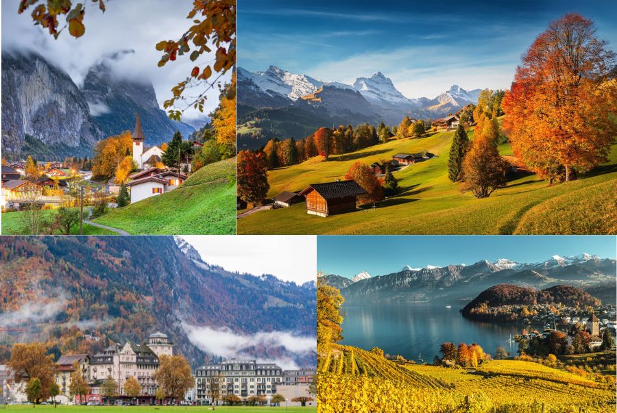 Toàn cảnh những địa điểm du lịch hấp dẫn tại Interlaken vào mùa thu