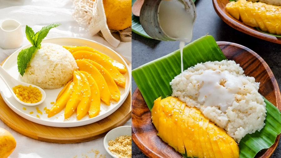 Vị ngọt thanh của xoài, béo của nước cốt dừa và dẻo của xôi tạo nên một sự kết hợp không thể cưỡng lại