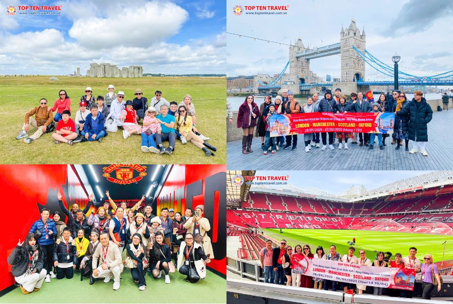 Đoàn khách đi tour du lịch Anh Quốc khám phá các địa điểm du lịch nổi tiếng