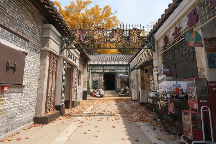 Phim trường Cửu Long Thành Trại gợi nhớ về những hình ảnh xưa cũ của Hong Kong