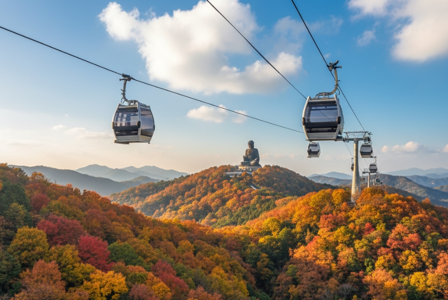 Du khách nên trải nghiệm cáp treo Ngong Ping 360 để ngắm nhìn toàn cảnh đẹp của nơi đây