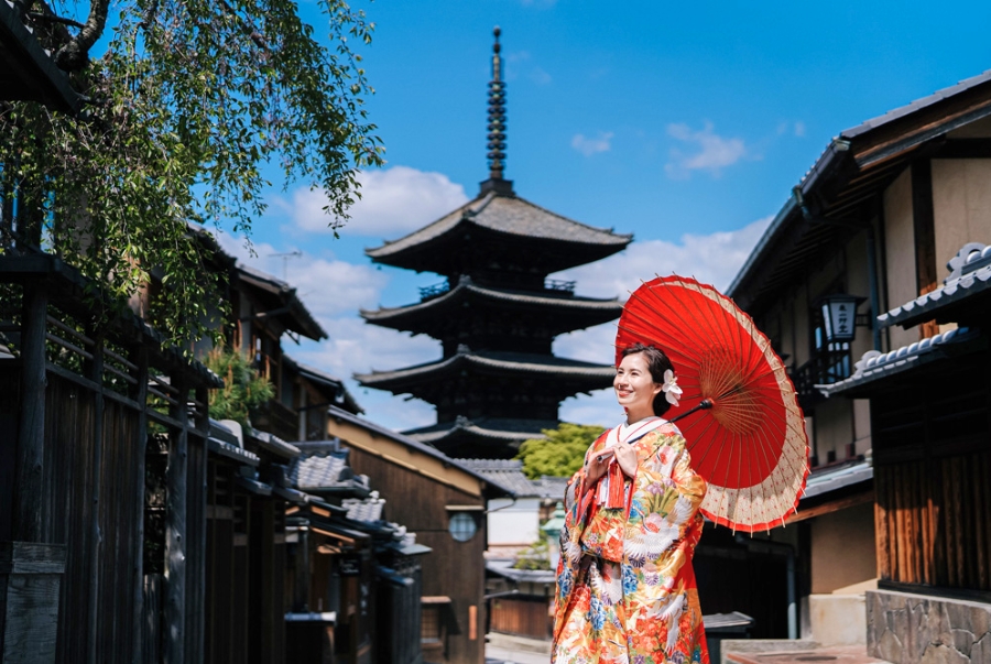 Kimono nổi tiếng là trang phục truyền thống của Nhật Bản