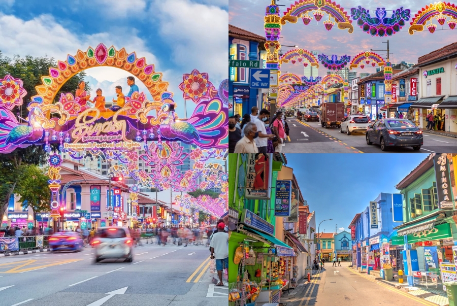 Little India mang đậm văn hoá Ấn Độ đặc trưng với các dãy nhà rực rỡ sắc màu