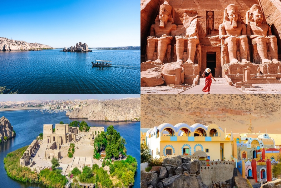 Aswan nổi tiếng với các công trình lịch sử mang đậm dấu ấn thời kỳ Pharaoh