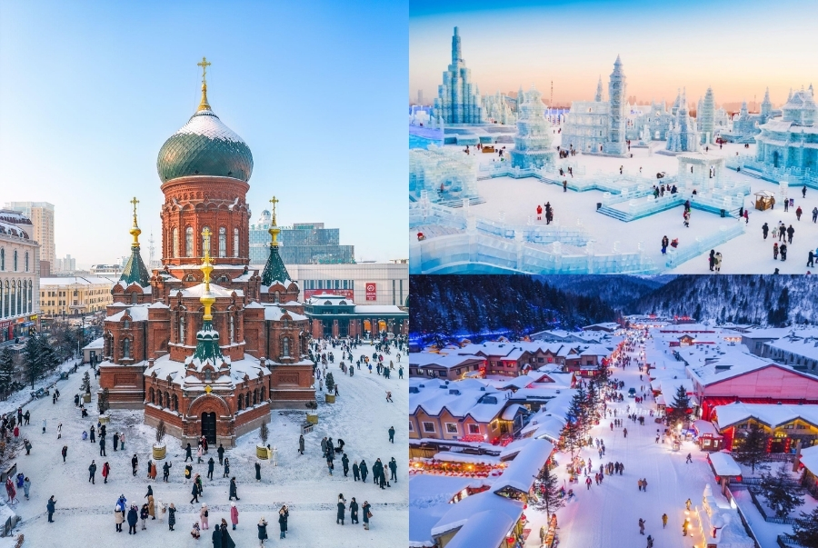 Cáp Nhĩ Tân nổi tiếng với biệt danh là “thành phố băng tuyết” của Trung Quốc