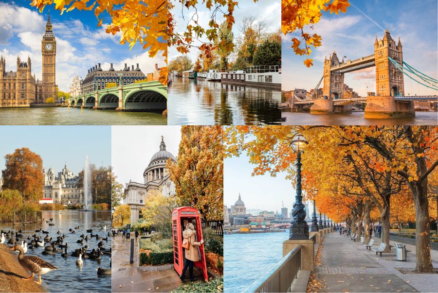 London mùa thu là sự kết hợp tinh tế giữa nhịp sống hiện đại và vẻ đẹp cổ kính ngập tràn cảm xúc